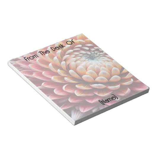 Bloc-note Customizable Close-Up Flower From The Desk Of You (Incliné)