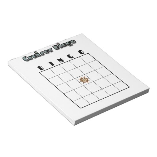 Bloc-note Customizable Cruise Bingo Board (Incliné)