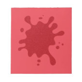 Bloc-note Customizable Red Ink Splash Notepad (Devant)