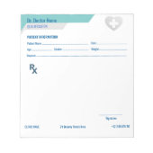 Bloc-note Customizable RX Pad for Doctors - Prescription Pad (Devant)