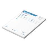 Bloc-note Customizable RX Pad for Doctors - Prescription Pad (Tourné)