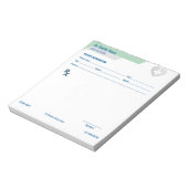 Bloc-note Customizable RX Pad for Doctors - Prescription Pad (Tourné)