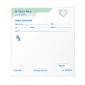 Bloc-note Customizable RX Pad for Doctors - Prescription Pad (Devant)