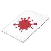 Bloc-note Customizable Tomato Red Splash Notepad (Incliné)