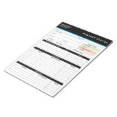 Bloc-note Customized Project Status Report Template Notepad (Incliné)