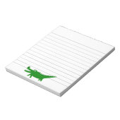 Bloc-note Cute Alligator Drawing Custom Lined (Tourné)