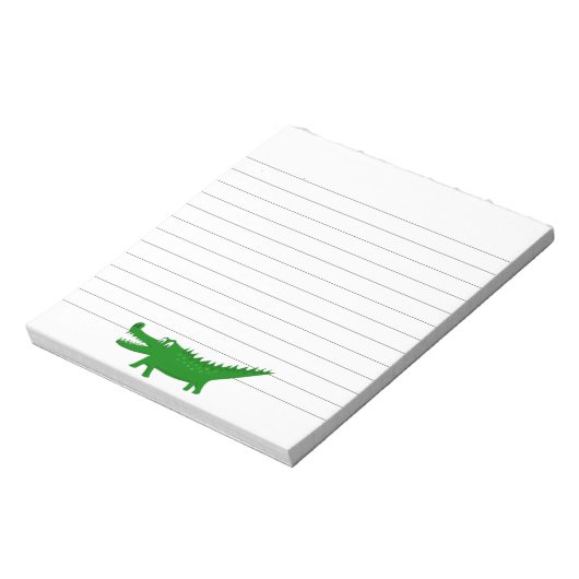 Bloc-note Cute Alligator Drawing Custom Lined (Tourné)