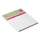 Bloc-note Cute Angel and Hearts sales receipt Notepad (Incliné)