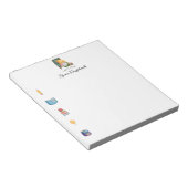 Bloc-note Cute Aquarelle Professeur Gnome (Incliné)