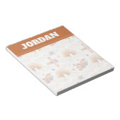 Bloc-note Cute aquarelle Rainbow Motif d'avion (Incliné)