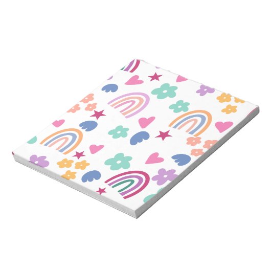 Bloc-note Cute arc-en-ciel (Tourné)