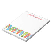 Bloc-note Cute Beach Flip Flops Moderne Simple Chic (Tourné)