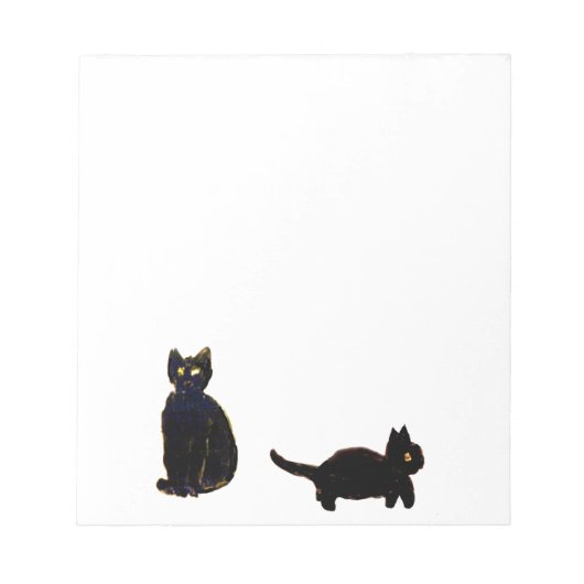 Bloc-note Cute Black Cats Art (Devant)