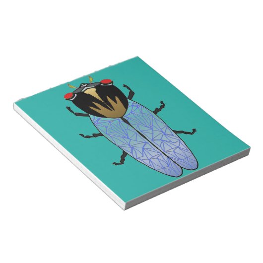 Bloc-note Cute Black Cicada (Incliné)