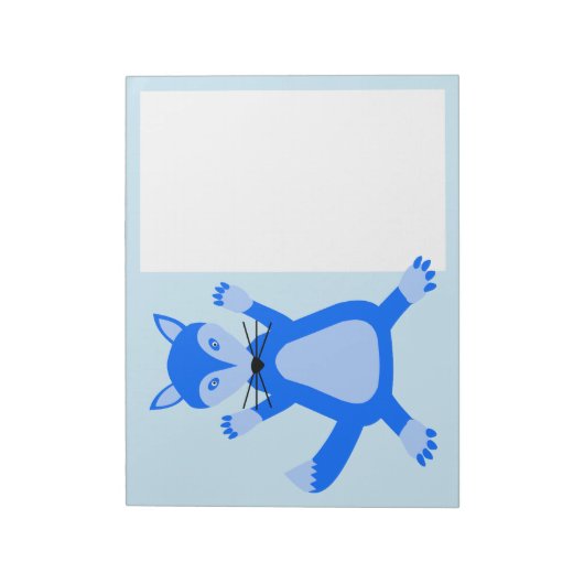 Bloc-note Cute Blue Baby Boy Fox (Tourné)
