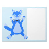 Bloc-note Cute Blue Baby Boy Fox (Devant)