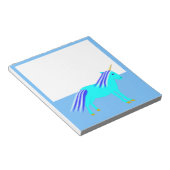Bloc-note Cute Blue Baby Boy Unicorn (Incliné)