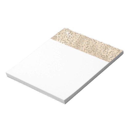 Bloc-note Cute brown Cheetah Leopard Skin Print Pattern (Tourné)
