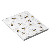 Bloc-note Cute Cartoon Bee Honeybee Seamless Pattern Sticky (Incliné)