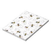 Bloc-note Cute Cartoon Bee Honeybee Seamless Pattern Sticky (Tourné)