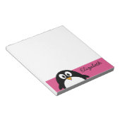 Bloc-note cute cartoon penguin witk background (Incliné)
