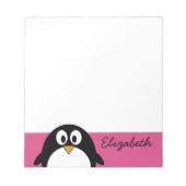 Bloc-note cute cartoon penguin witk background (Devant)