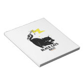 Bloc-note Cute cat kitten black cats rule (Incliné)