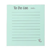 Bloc-note Cute Cat To-Do List Notepad (Devant)