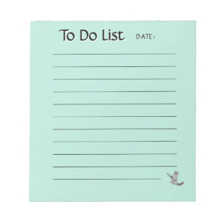 Bloc-note Cute Cat To-Do List Notepad
