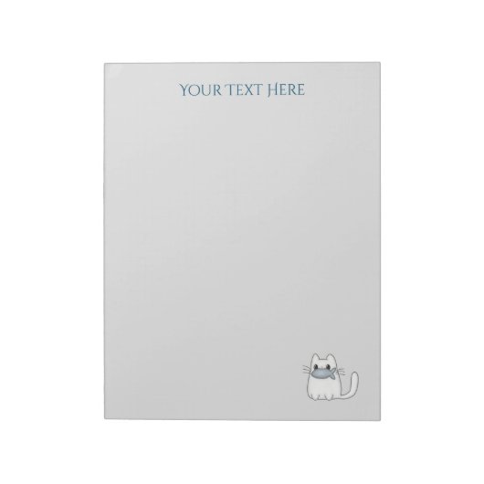 Bloc-note Cute chat avec poisson Prix (Tourné)