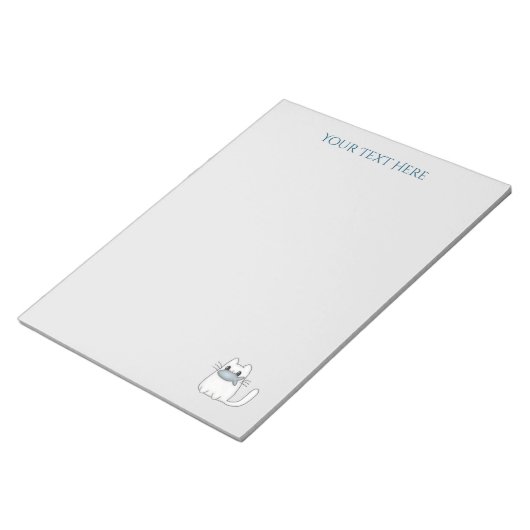 Bloc-note Cute chat avec poisson Prix (Incliné)