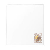 Bloc-note Cute Chat Riding Chocolat Lait Carton Kawaii Art (Devant)