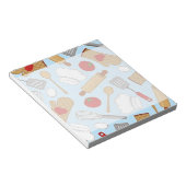 Bloc-note Cute Chef / Cuisinier Amour Motif Bleu (Incliné)