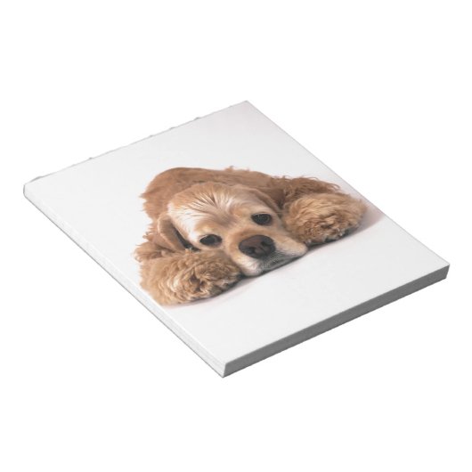 Bloc-note Cute Cocker Spaniel (Incliné)