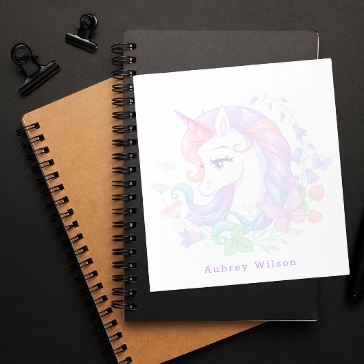 Bloc-note Cute couleur Unicorn Girly