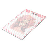 Bloc-note Cute crâne à sucre Notes importantes (Incliné)