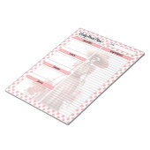 Bloc-note Cute Crâne à sucre Plan de repas quotidien (Incliné)