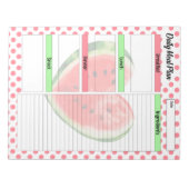 Bloc-note Cute Daily Mouth Waters Watermelon Meal Planner (Devant)
