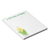 Bloc-note Cute dancing kawaii corn cob cartoon illustration (Incliné)