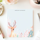 Bloc-note Cute Deer Fawn avec Antlers Nom personnalisé