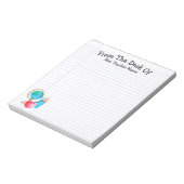 Bloc-note Cute d'enseignant personnalisée (Tourné)