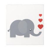 Bloc-note Cute elephant with hewhimsical love (Devant)
