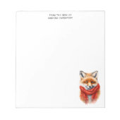 Bloc-note Cute Fox in a Red Scarf Autumn Image (Devant)