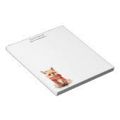 Bloc-note Cute Fox Pup in a Red Scarf (Incliné)