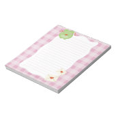 Bloc-note Cute frog pink love notepad, valentine note paper (Tourné)