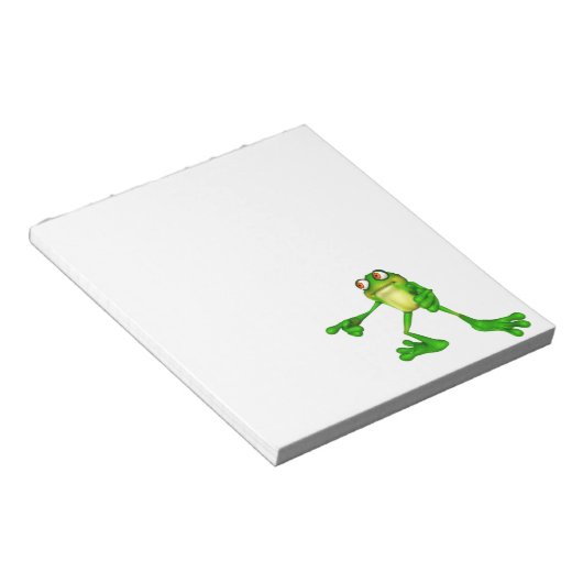Bloc-note Cute Froggy verte (Incliné)