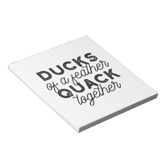 Bloc-note Cute Funny Canards Puns Citation II (Incliné)