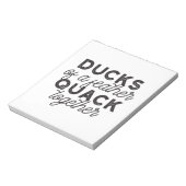Bloc-note Cute Funny Canards Puns Citation II (Tourné)