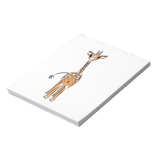 Bloc-note Cute Giraffe drawing, safari animals (Tourné)