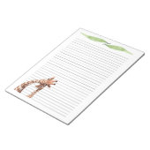 Bloc-note Cute Giraffe Safari Animaux Écriture Stationnaire (Incliné)